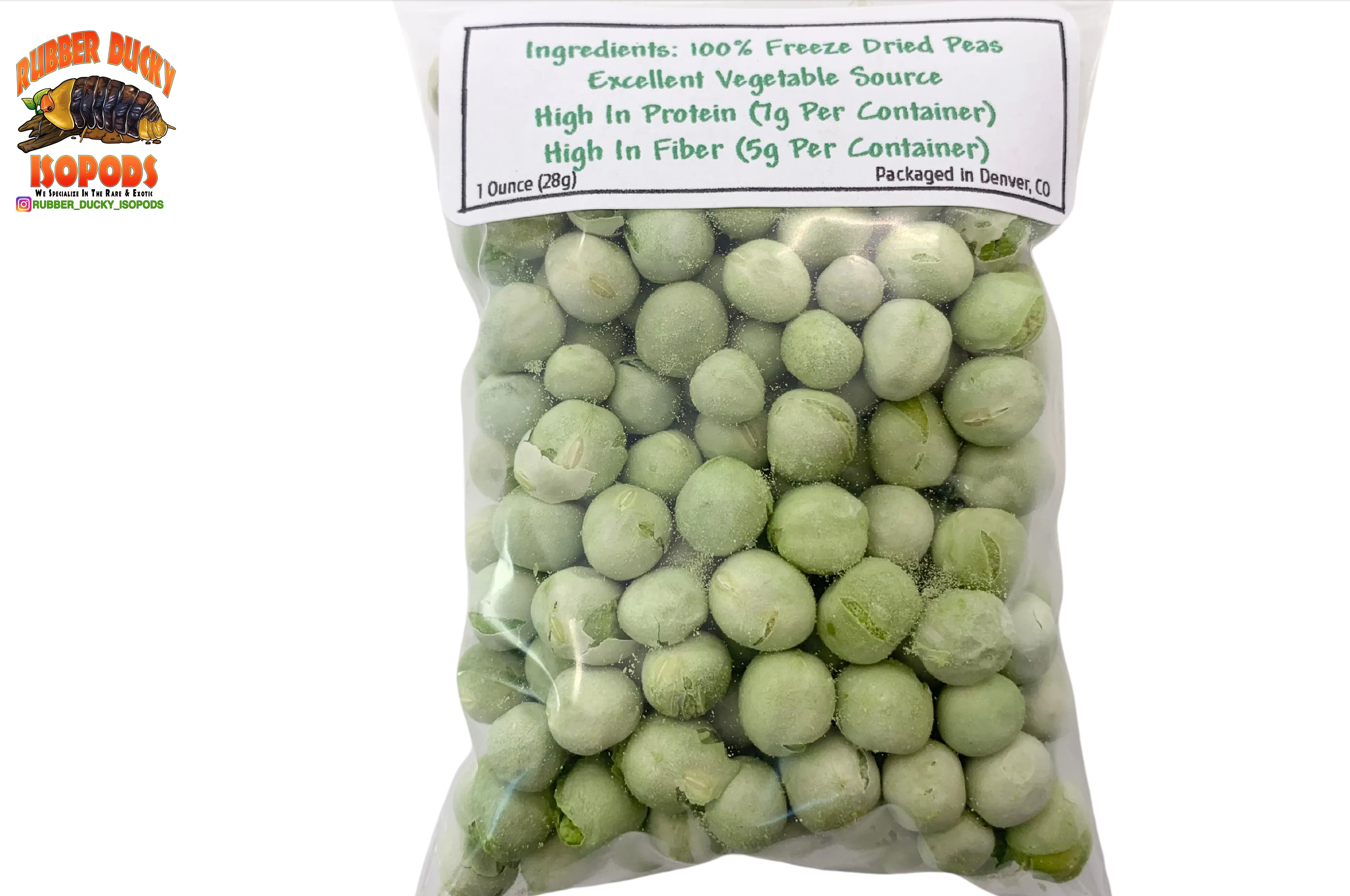 Pea Pods For Isopods © (100% Freeze Dried American Peas) - Image 5