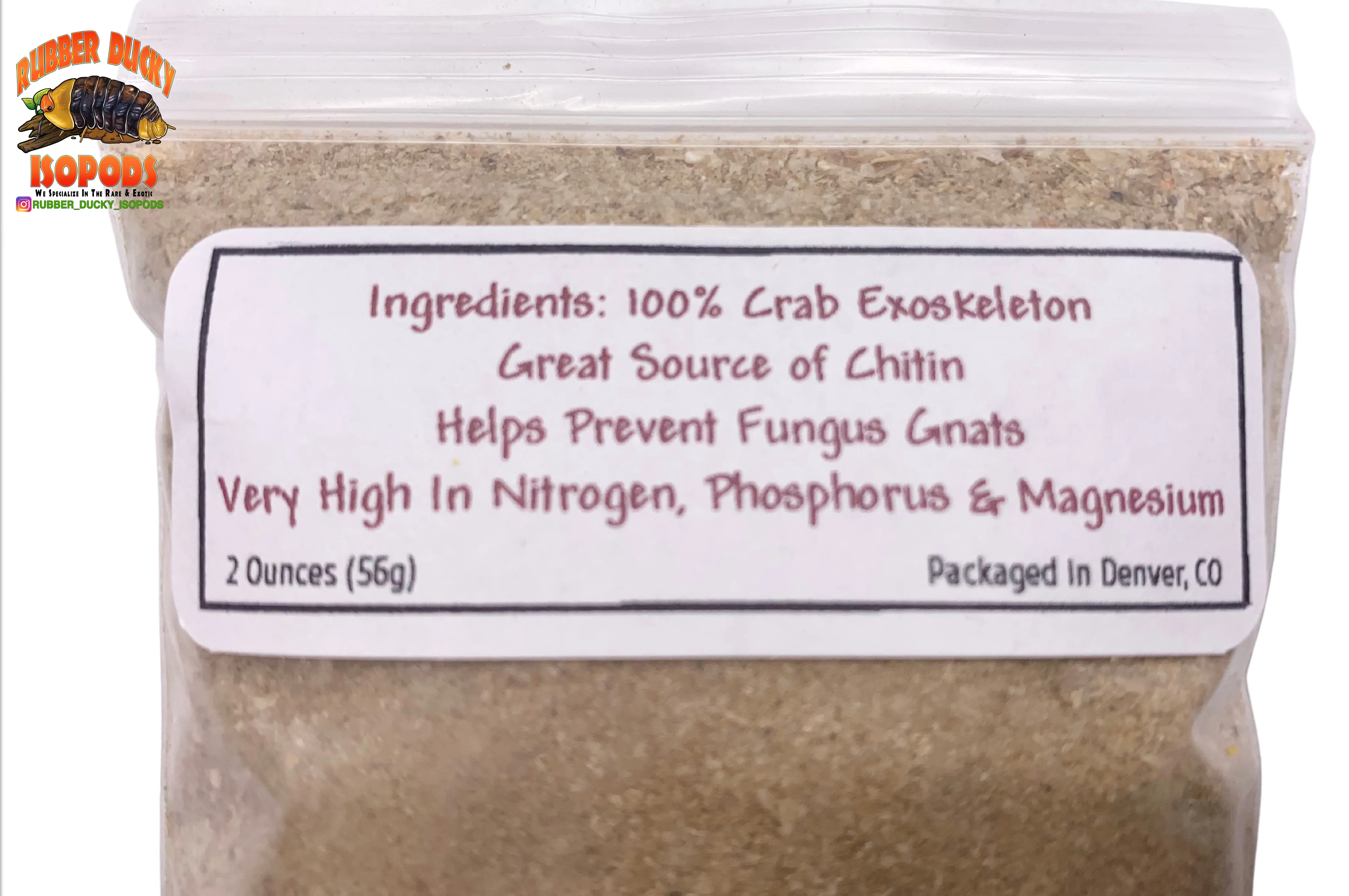 Real Deal Crab Meal © (100% American Crustacean Exoskeleton) Chitin - Image 3